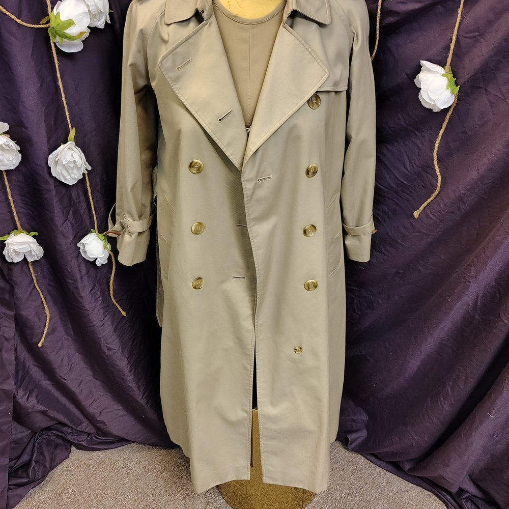 Burberry Beige Double-Breasted Trench Coat - Picture 4 of 4